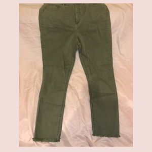 Womens Pants | High-waisted | Skinny | Fringed Bottom